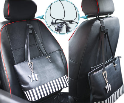 Heroway Magic Car Seat Hooks – Black, 4-Pack