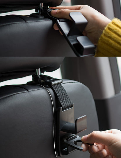 Heroway Magic Car Seat Hooks – Black, 4-Pack