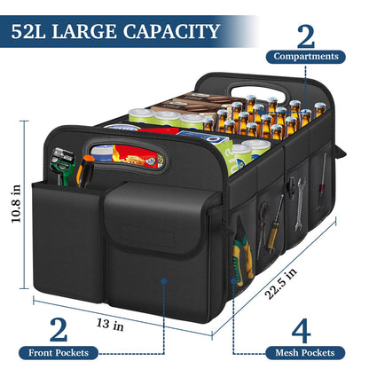 Femuar Foldable Waterproof Car Trunk Organizer