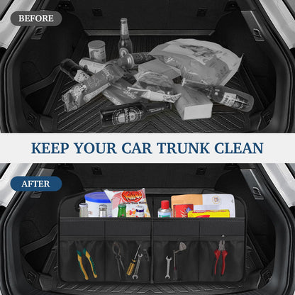 Femuar Foldable Waterproof Car Trunk Organizer