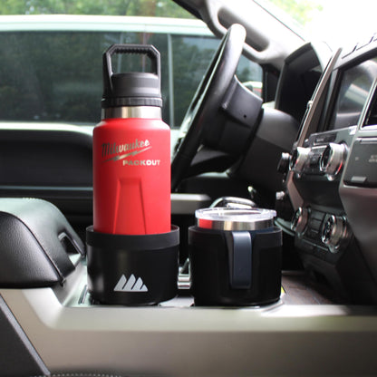 Integral Vehicle Cup Holder Expander for 3.4–4.0" Bottles